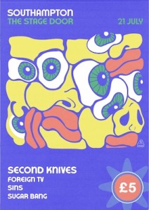 Second Knives, Foreign TV, Sins, Sugar Band